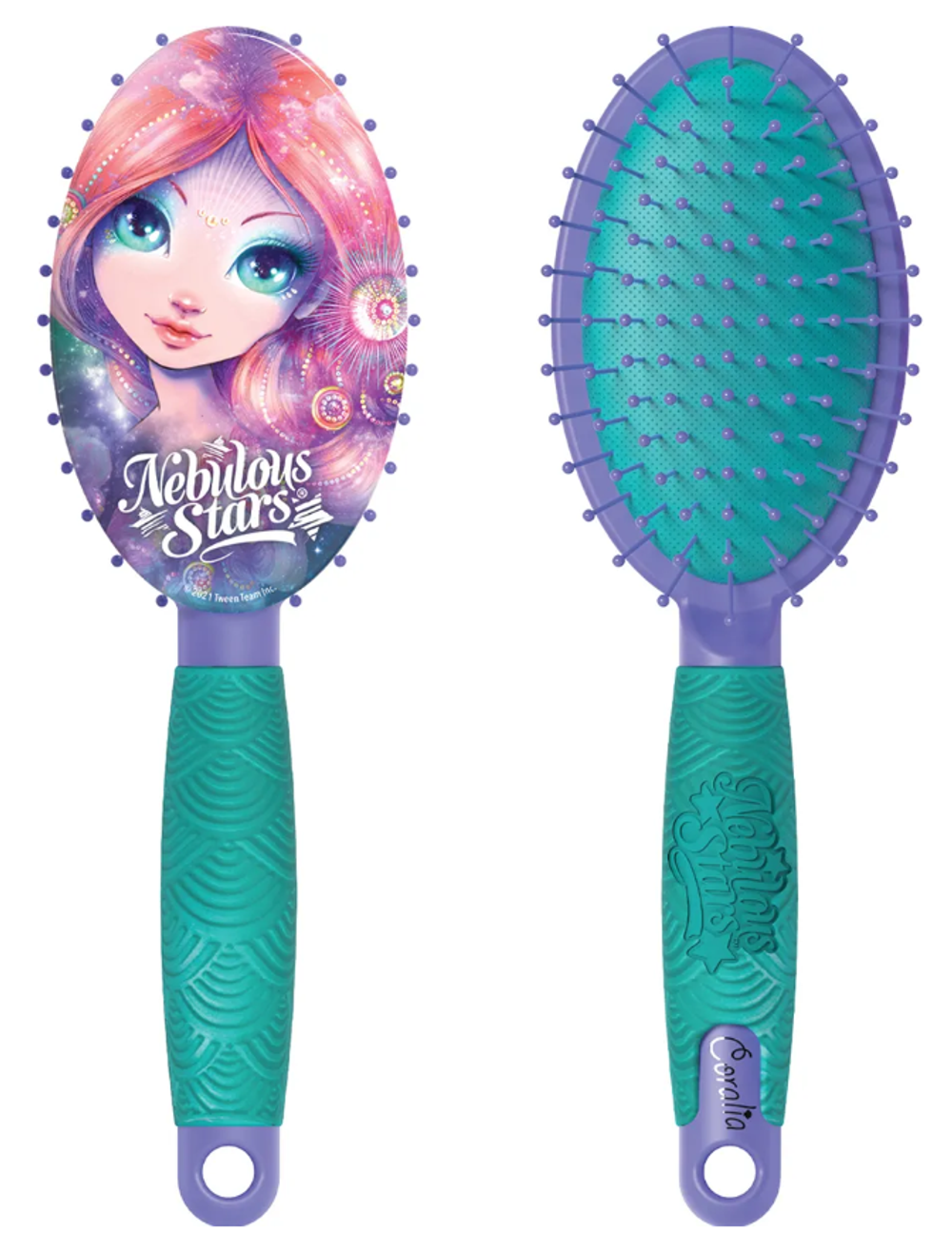 Массажная расческа для волос серия Coralia, марки Nebulous Stars