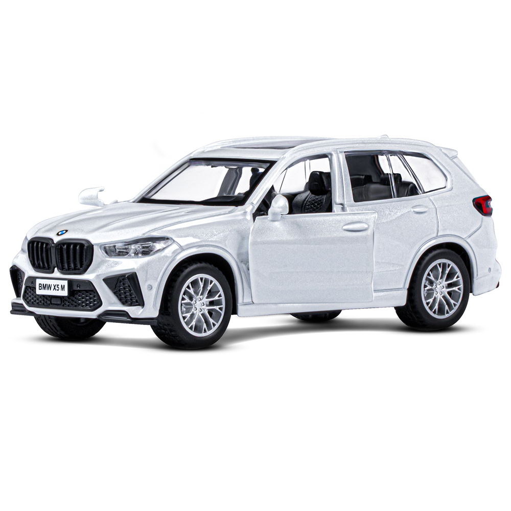 Модель 1:43 BMW X5M, белый, инерция, откр. двери