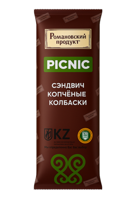 Сэндвич копченые колбаски Романовский продукт 280 гр