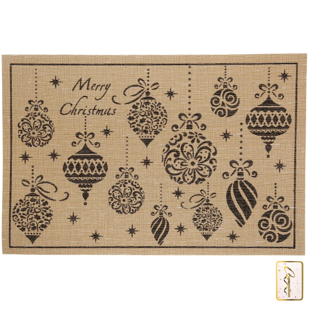 Салфетка на стол 45*30см «Новогодние игрушки»