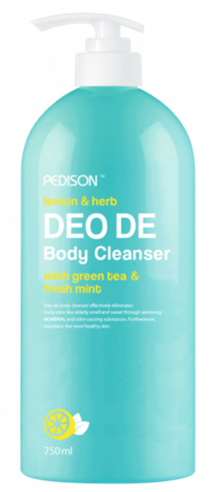 Pedison Гель для душа ЛИМОН/МЯТА Deo De Body Cleanser, 750 мл