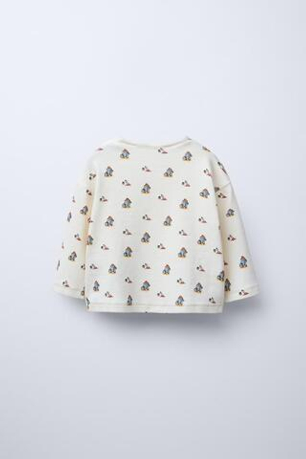 ZARA ЛОНГСЛИВ SOFT TOUCH С ПРИНТОМ PADDINGTON ™, ЭКРЮ