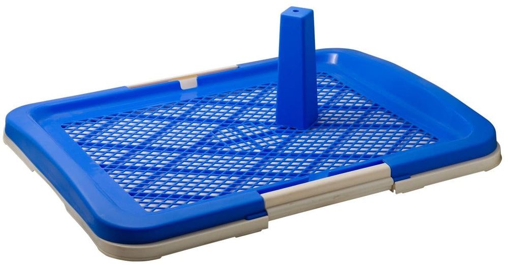 Туалет (V.I.Pet) P160-05 (63*49*6) со столбиком д/собак, синий