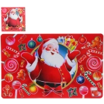 Салфетка на стол 41*26см в наборе 6+6шт «Славный Санта»