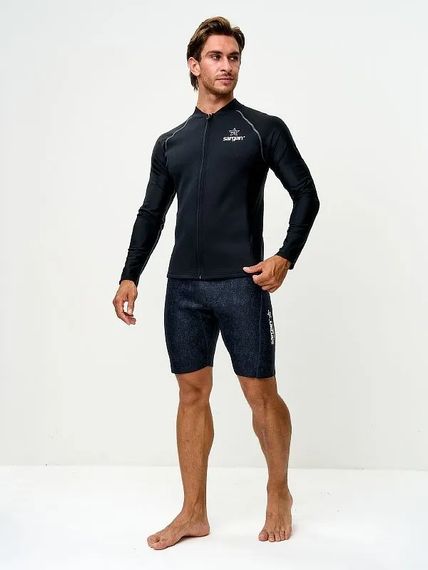 Куртка неопреновая Sargan Skeleton Sup неопрен 2 мм/лайкра черный
