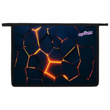 Папка для тетрадей 1 отделение А4 на молнии Юнландия Volcano split, пластик