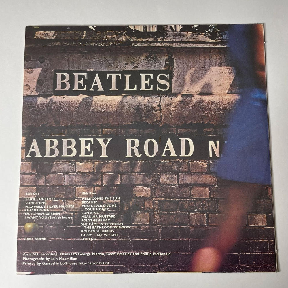 Винтажная виниловая пластинка LP The Beatles Abbey Road (Россия 1992) Come Together