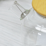 Чайник заварочный 1л стеклянный с бамбуковой крышкой, 90249