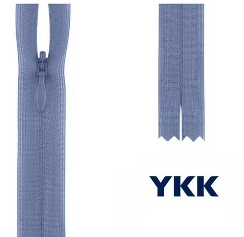 Молния YKK  потайная неразъемная, тип 2 554 светло-фиолетовый
