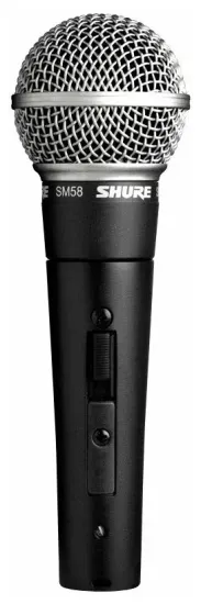 SHURE SM58SE Вокальный динамический микрофон кардиоидный, 50-15000 Гц, 1,6 мВ/Па, с выключателем