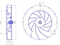 Рабочее колесо вентилятора дутьевого ВДН-10