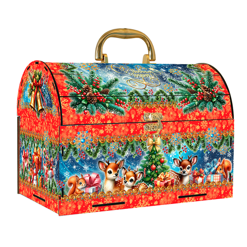 ЛАРЕЦ КРАСНЫЙ 1000г ФАНЕРА