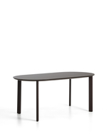 Уличный стол Erice из алюминия и закаленного стекла коричневого цвета, 180 x 90 см