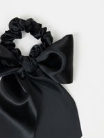 Резинка бант "Черный" 7+