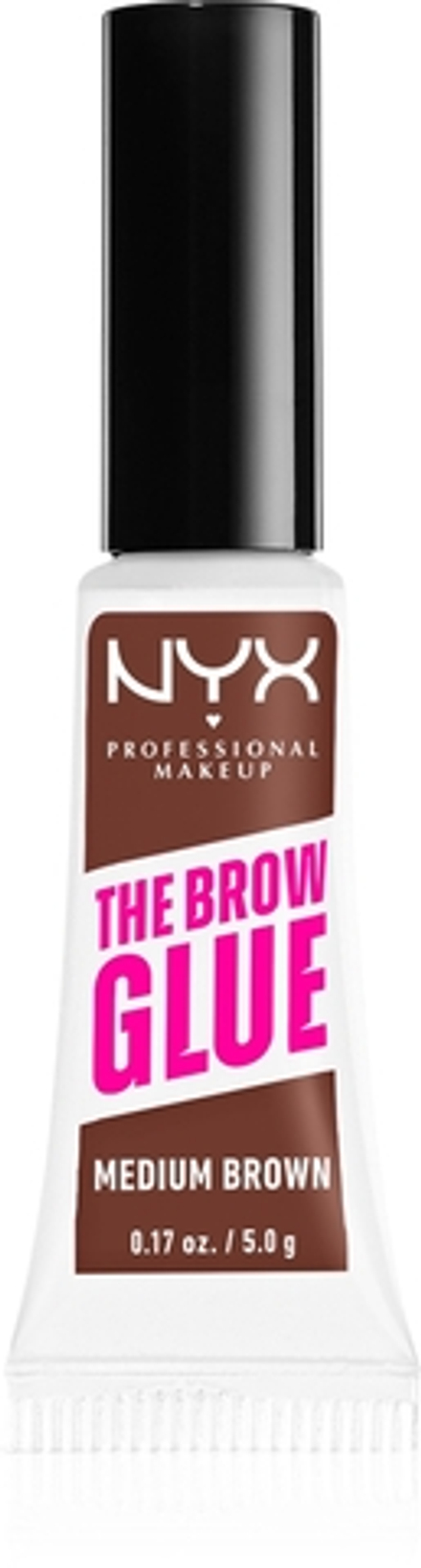 NYX Professional Makeup The Brow Glue - Гель для бровей оттенок 03 Medium Brown, 5 g
