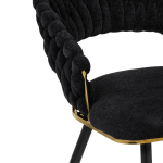 Стул на металлокаркасе Woodville Rakel black, gold