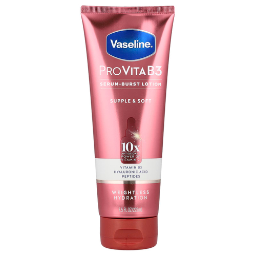 Vaseline, ProVitaB3, Serum-Burst, лосьон для кожи, эластичный и мягкий, 222 мл (7,5 жидк. унции)
