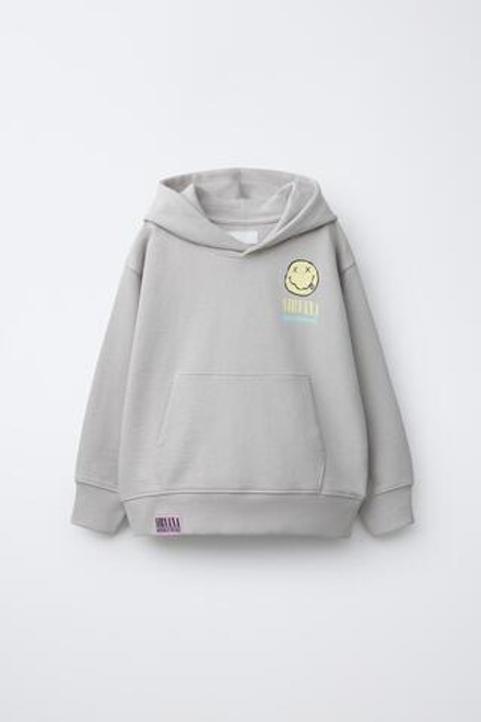 ZARA ХУДИ NIRVANA ®, ЖЕМЧУЖНО-СЕРЫЙ