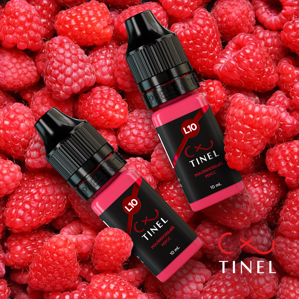 Пигмент для татуажа Тинель L10 Малиновый мусс