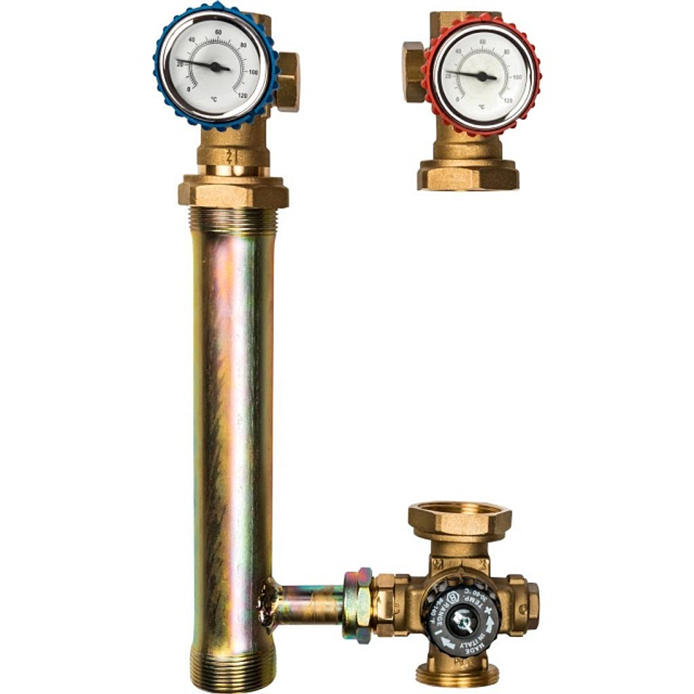 Насосная группа с термостатическим клапаном STOUT SDG-0002 - Ду25 (без насоса)