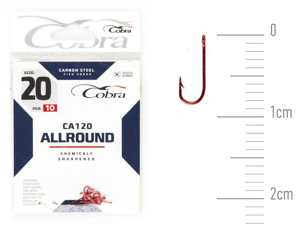 Крючки Cobra Allround MIRAGE сер. CA120 разм. 020 10шт.