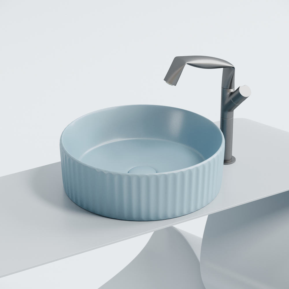 Рукомойник Ceramica Nova Element 36, см CN6057ML голубой матовый
