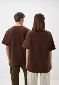 Футболка оверсайз унисекс Anyday T-shirt 02, цвет шоколадный