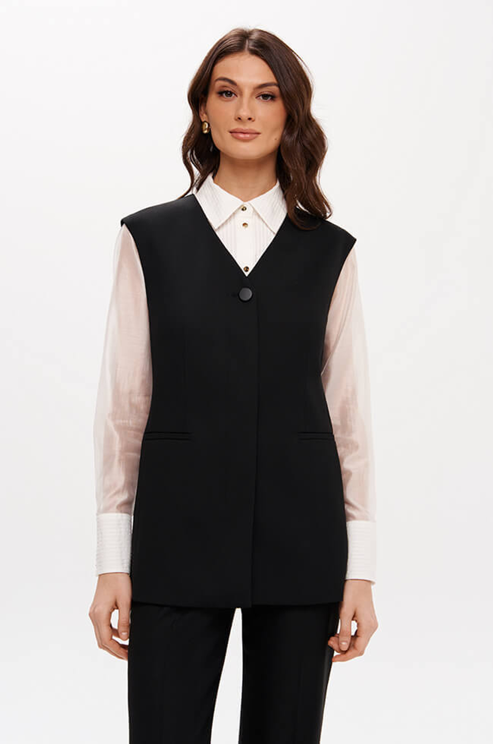 1955 Жилет женский (черный)