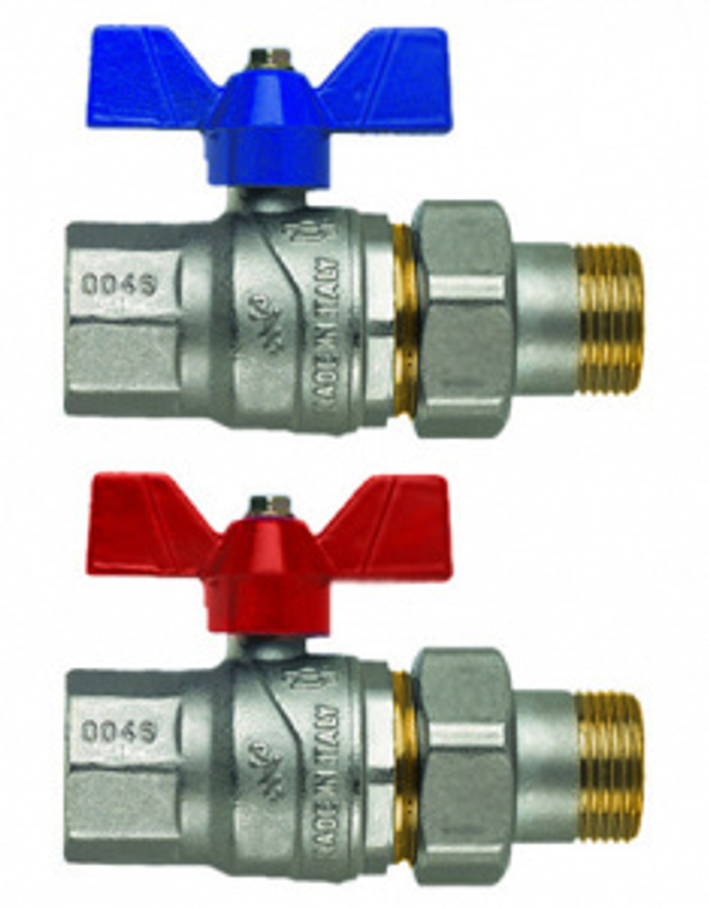 Кран шаровой EVOLUTION, 3/4"(В-Американка), крас.бабочка