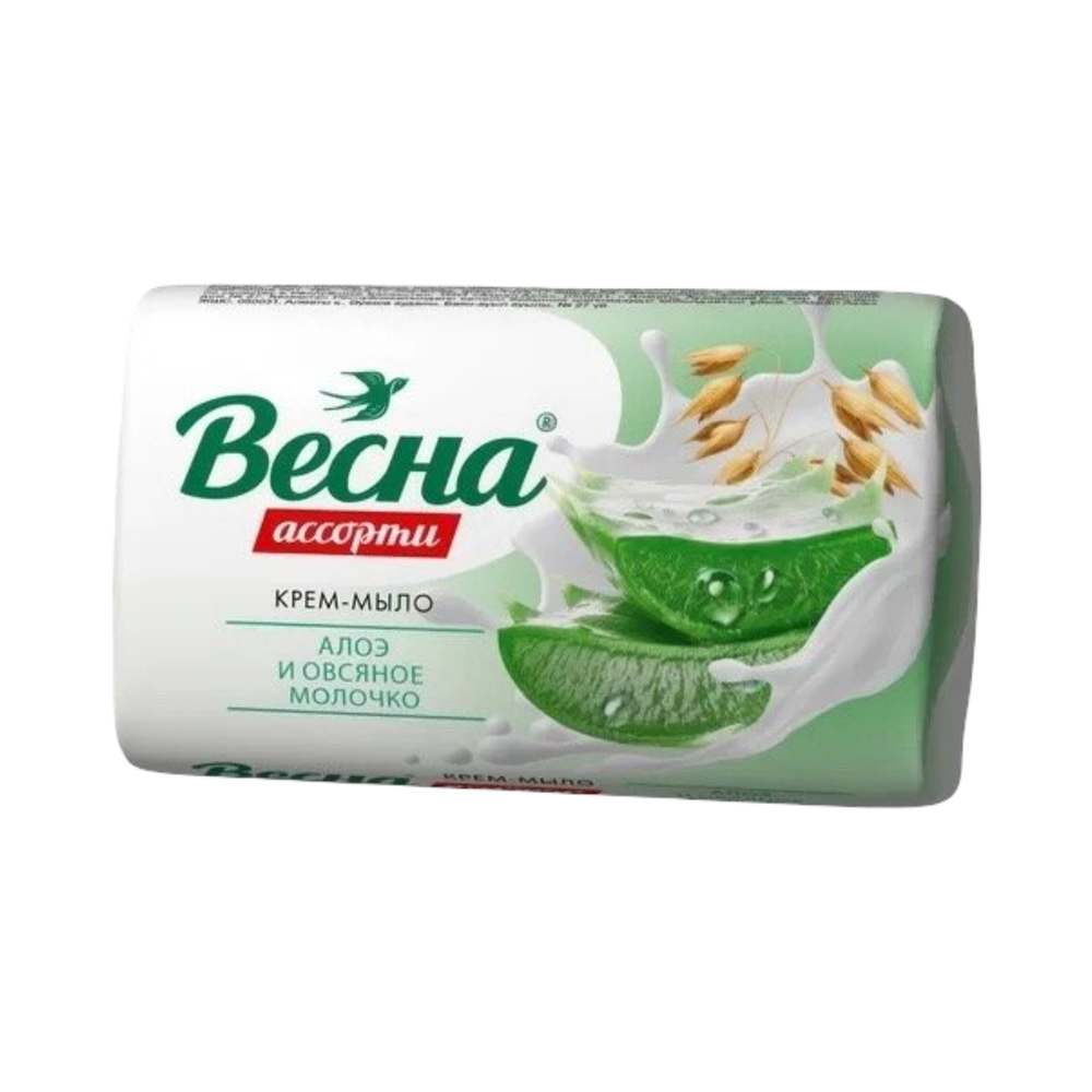 Мыло "Весна" алоэ и овсяное молочко 90г