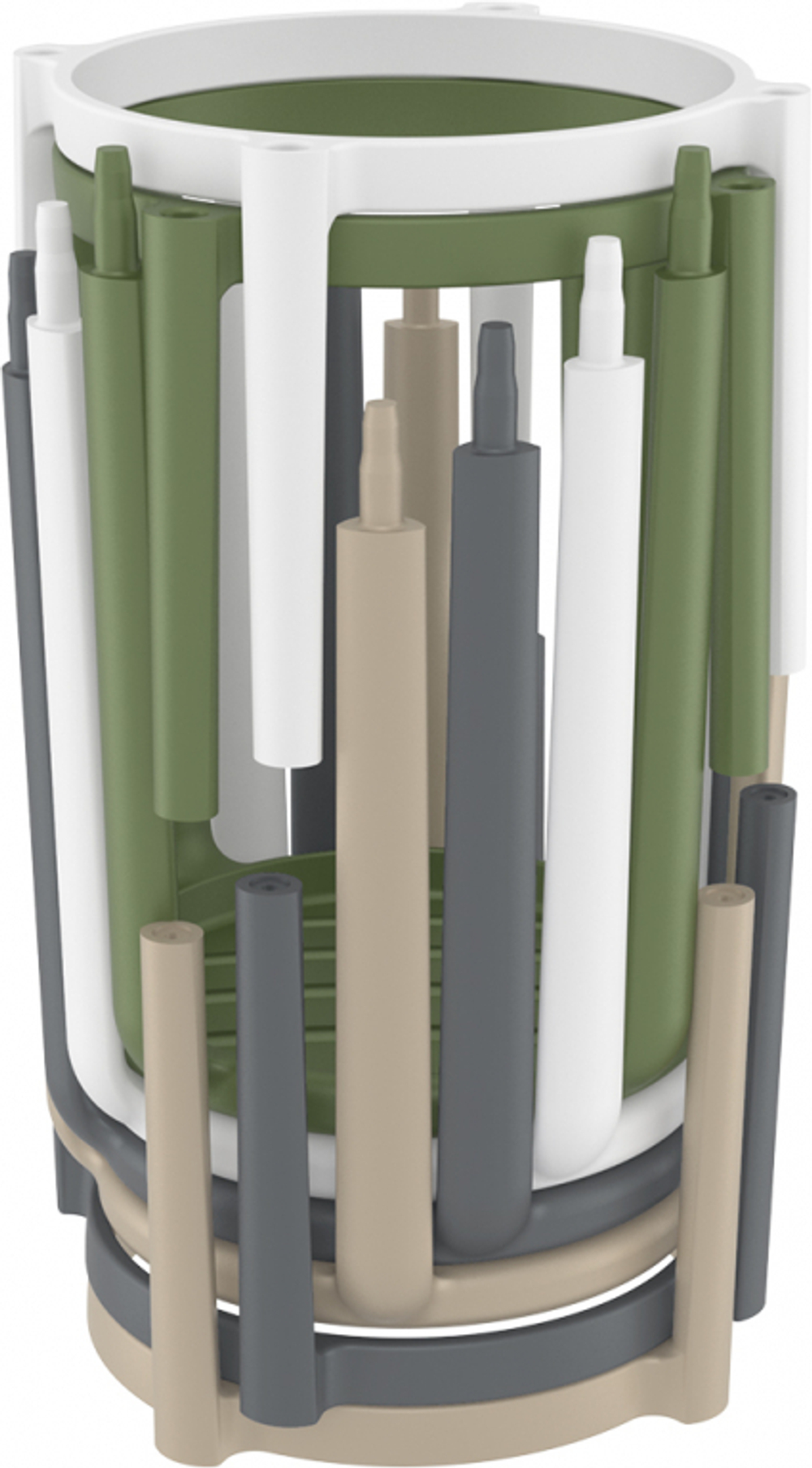 Табурет пластиковый барный Siesta Contract Tom Bar 75, темно-серый