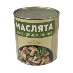 Маслята Консервированные Китай 2,84кг Сух. Вес 1,8кг