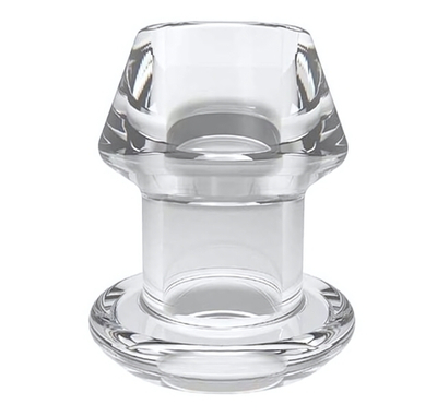 Анальная пробка с тоннелем Warmy прозрачная 6.2 см