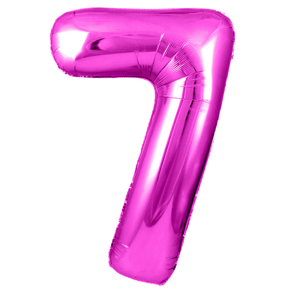 Цифра 7 розовый 40” г84