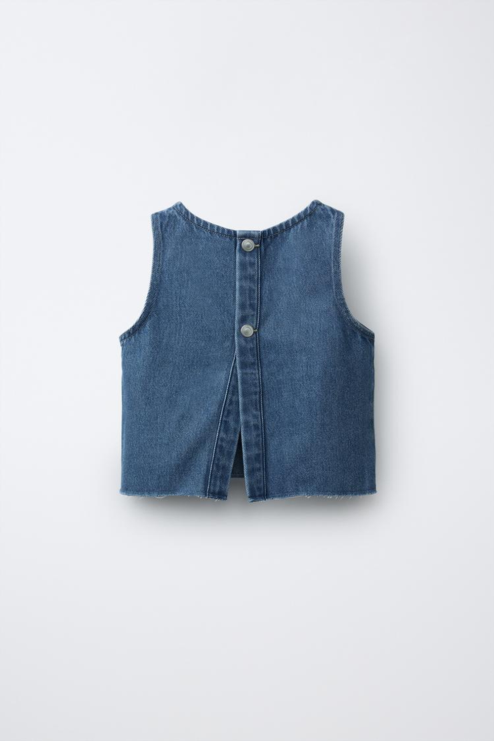 ZARA ДЖИНСОВЫЙ ТОП, СИНИЙ
