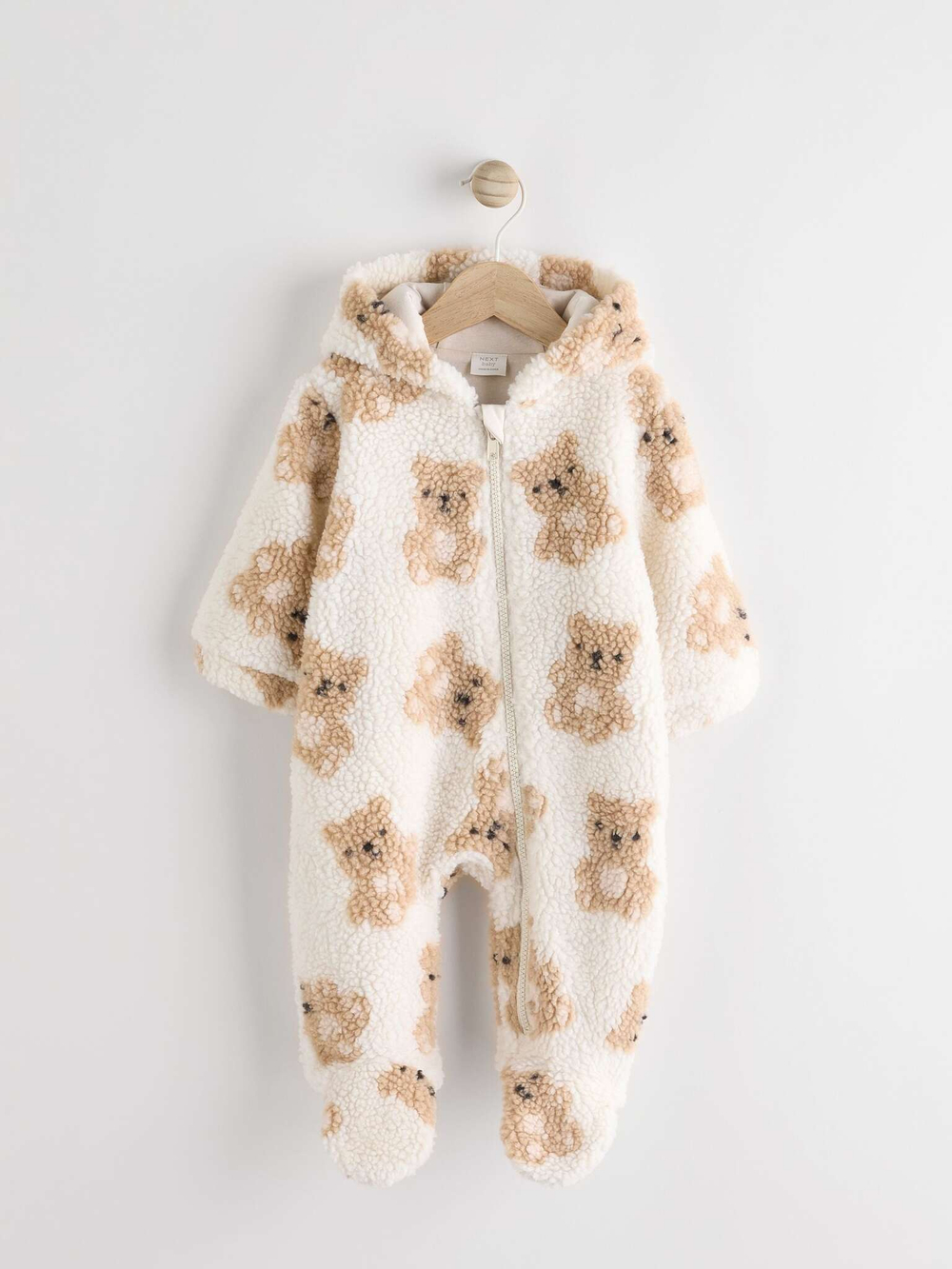 Комбинезон флисовый для малышей Next K82-065, Молочный