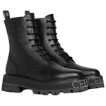 CELINE Leather Ankle Boots Women"s Black