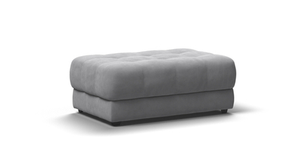 Босс пуф Велюр Монолит сталь