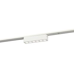 Магнитный трековый светильник ЭРА TRM-S5-2-6W4K WH светодиодный 6Вт 4000К белый для системы S5 | Магнитные трековые светильники