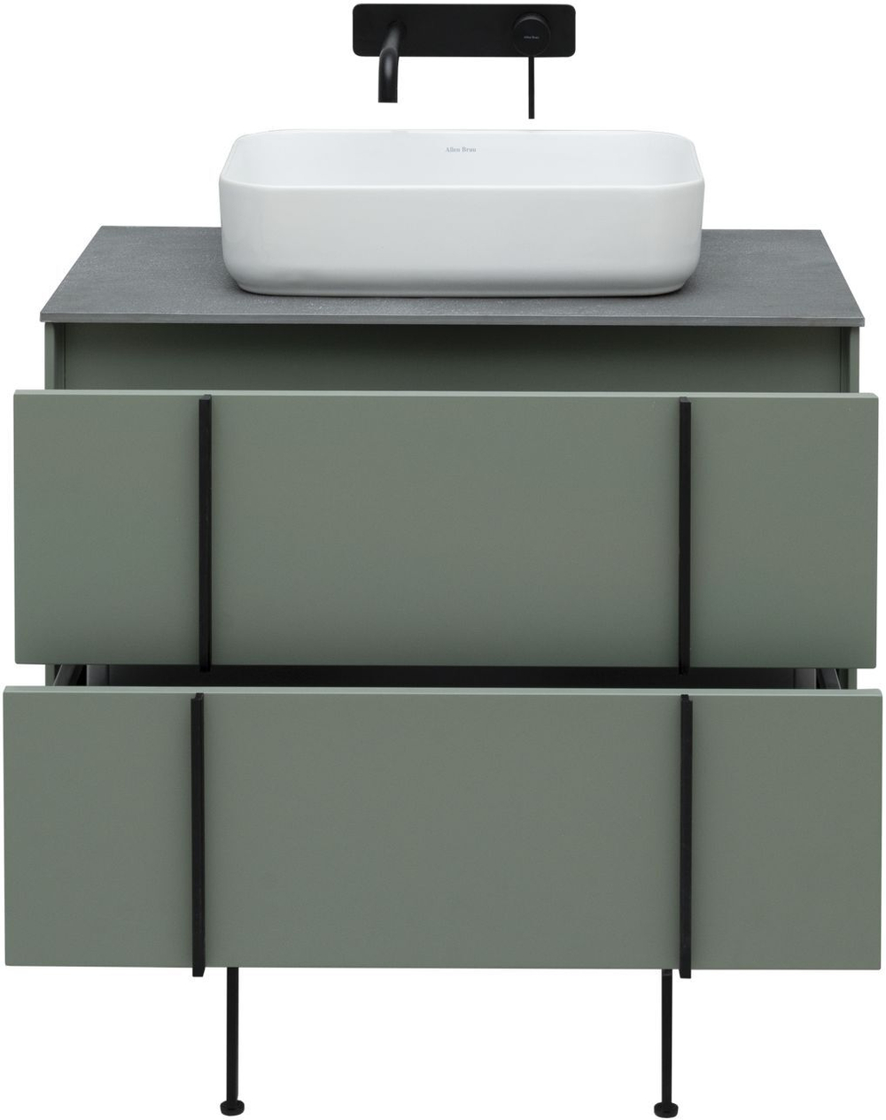 Тумба с раковиной Allen Brau Reality 1.32005.CGM 80 cement grey matt