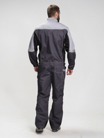 Костюм Вектрон-1 (тк.Смесовая,240) брюки, т.серый/св.серый/черный