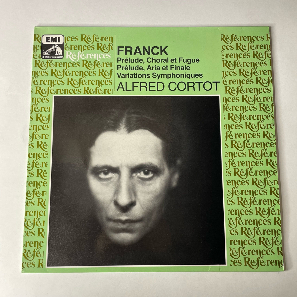 Винтажная виниловая пластинка LP Сезар Франк Franck, Alfred Cortot, Prelude, Choral Et Fugue / Prelude, Aria Et Finale / Variations Symphoniques (Франция 1985)