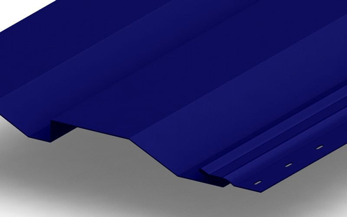 Сайдинг металлический Корабельная доска Полиэстер 0,4мм RALL 5002-Ультрамариновый синий