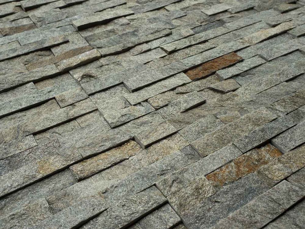 Натуральный камень Кварцит зеленый Pharaon 150x600x10-20 Классик