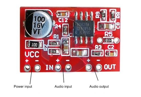 Плата модуля усилителя AD828, 3,8-15 В