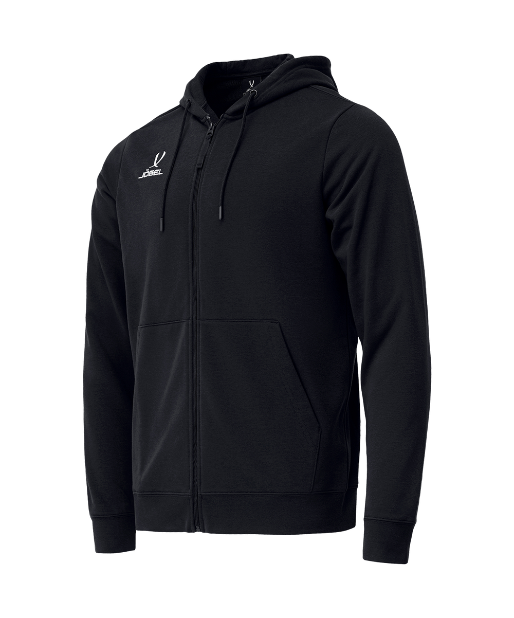 Худи на молнии ESSENTIAL Cotton Zip Hoodie, черный