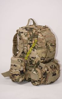 Рюкзак тактический 55 л с подсумками Мультикам