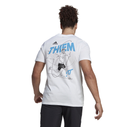 Мужское теннисное поло adidas Thiem Graphic T-Shirt Men - White