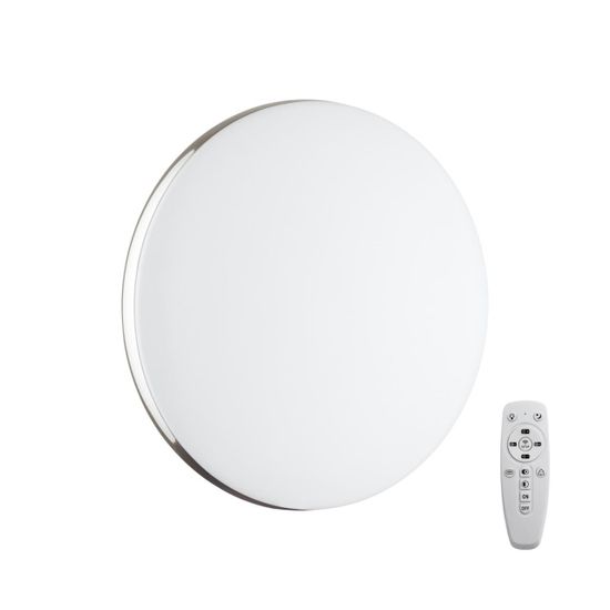 7600/EL TAN SN Светильник пластик/белый/хром LED 72Вт ДУ 2.4G /SMART 3000-4200-6300К D500 IP43 пульт ДУ/ LampSmart RINGO