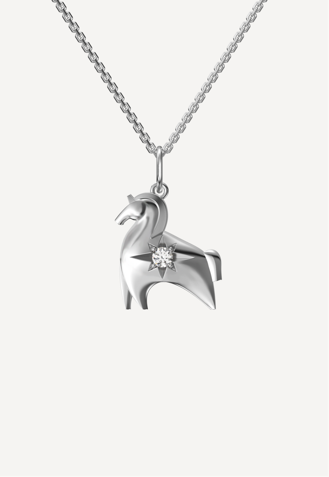 Подвес из серебра "Путеводный Максимус"